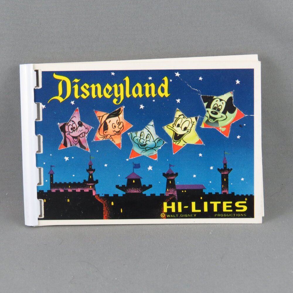 Vintage Mini Booklet - Disneyland California 12 Images - Walt Disney Productions